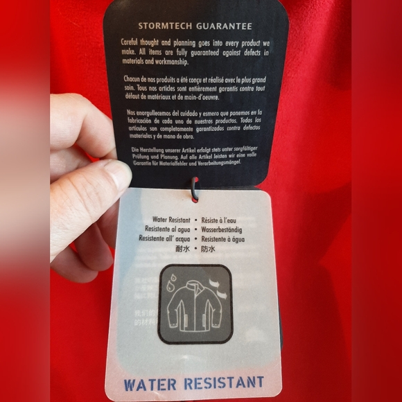 Copy - NWT Stormtech two tone water resistant sports jacket red/ black XL - Picture 2 of 5